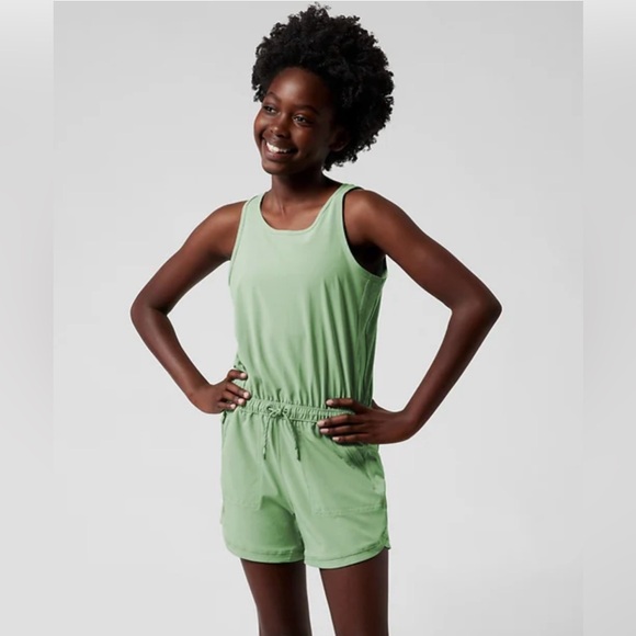 Athleta Girl Green Romper - Picture 3 of 9